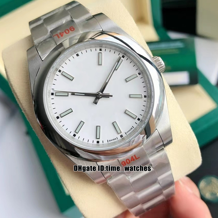 New 39mm GDF 904L 114300 Miyota 8215 Automatic Mens Watch White Dial Sapphire Glass High Quality Gents Sport Watches Stainless Steel Bracelet, R2
New 39mm GDF 904L 114300 Miyota 8215 Automatic Mens Watch White Dial Sapphire Glass High Quality Gents Sport Watches Stainless Steel Bracelet, R2
