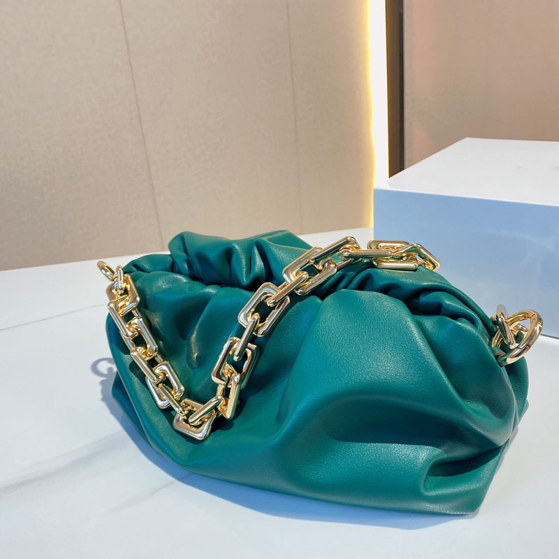 Thick Chain Cloud Bag Purse Luxury Designer Shoulder Bags Celebrity Star Genuine Leather Womens Fashion Dumplings Clutch Handbag Soft Underarm Hobo 30*15cm, Style c11
Thick Chain Cloud Bag Purse Luxury Designer Shoulder Bags Celebrity Star Genuine Leather Womens Fashion Dumplings Clutch Handbag Soft Underarm Hobo 30*15cm, Style c11