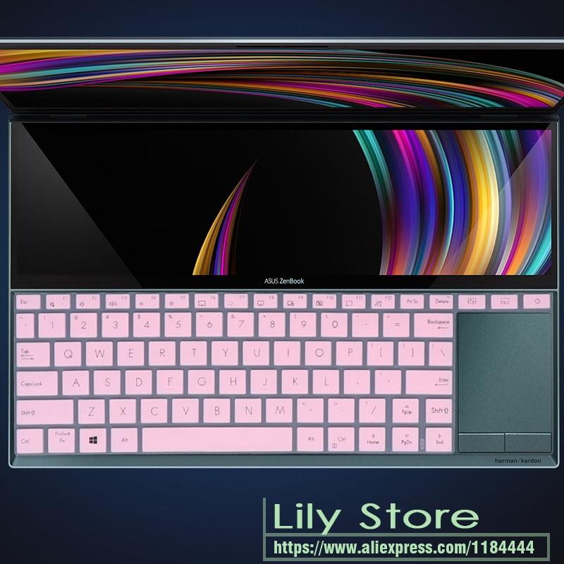 Keyboard Covers For 14&#039;&#039; Asus ZenBook Duo UX481FL UX481F Ux481fn UX481 FL FN Laptop UX4000F 2021 Silicone Cover Skin Protector