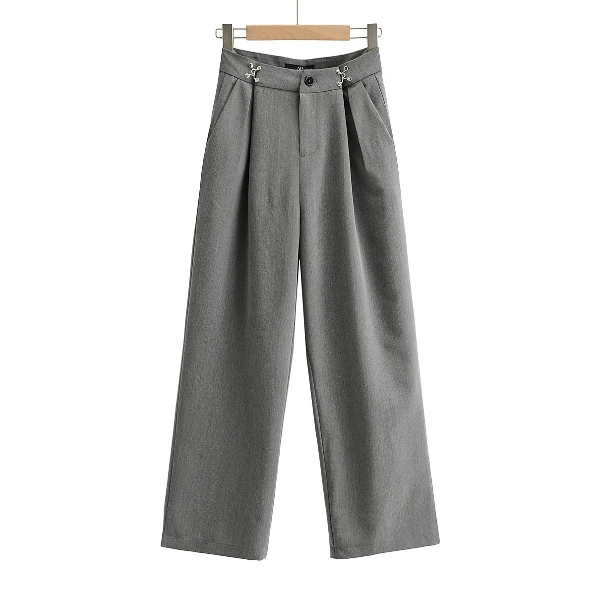 Nomikuma Spring New Suit Pants Korean Elegant High Waist Long Trousers Causal Solid Wide Leg Pants Mujer Pantalones 6E164 210427