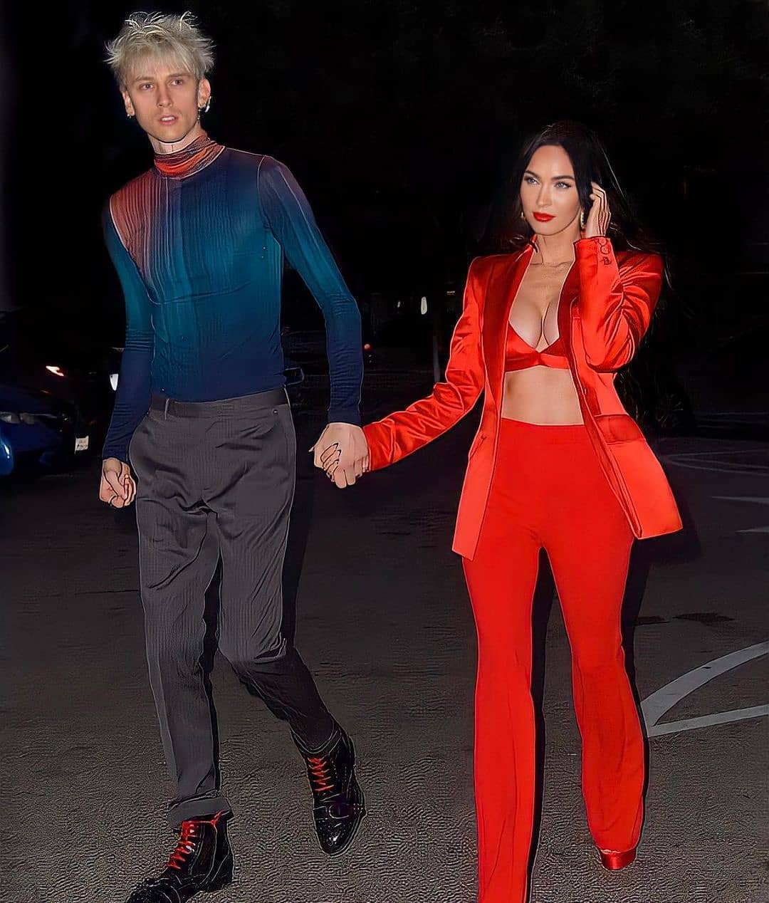 Red Prom Blazer Suits Slim Fit 2 Pieces Women Pants Suit Leisure Loose Ladies Club Party Wedding Outfit (Jacket+Pants)