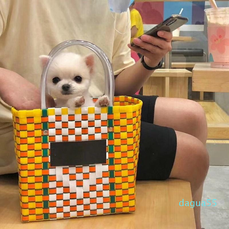 Hot Summer Beach Basket Patchwork Striped Hand Knitted Color Casual Women Handbag Totes Trend Fashion PVC Bag, Colour 8 
Hot Summer Beach Basket Patchwork Striped Hand Knitted Color Casual Women Handbag Totes Trend Fashion PVC Bag, Colour 8