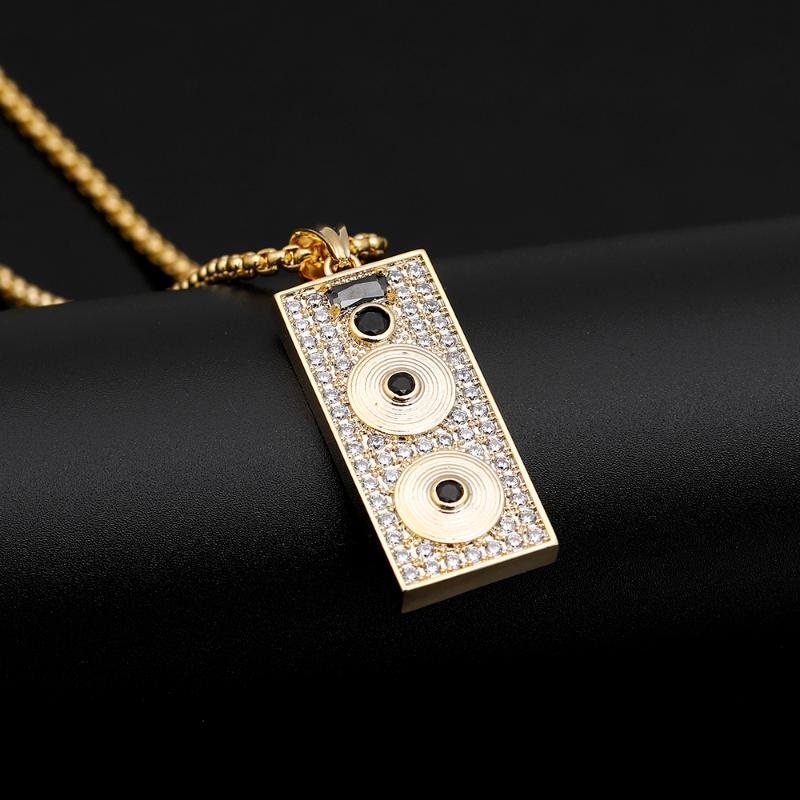 Pendant Necklaces Selling Fashion Rap Street Box Player Creative Hiphop Necklace Iced Cubic Zircon Men's Hip Hop Jewelry
Pendant Necklaces Selling Fashion Rap Street Box Player Creative Hiphop Necklace Iced Cubic Zircon Men's Hip Hop Jewelry