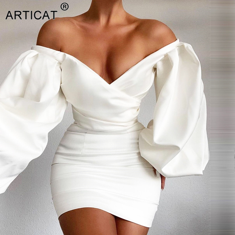 v-neck lantern sleeve mini dress women white high waist women skirt spring partywear casual cut-shouldered dresshigh quality, Black;gray
v-neck lantern sleeve mini dress women white high waist women skirt spring partywear casual cut-shouldered dresshigh quality, Black;gray