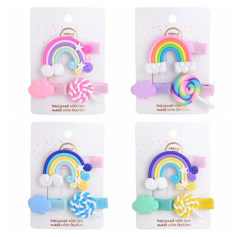 Baby Girls Barrettes Lollipop Cloud shape Rainbow Clips Hairpins Infant Colorful Hairgrips Children Wrapped Safety BB Clip Kids Hair 333C3, 4 colors
Baby Girls Barrettes Lollipop Cloud shape Rainbow Clips Hairpins Infant Colorful Hairgrips Children Wrapped Safety BB Clip Kids Hair 333C3, 4 colors