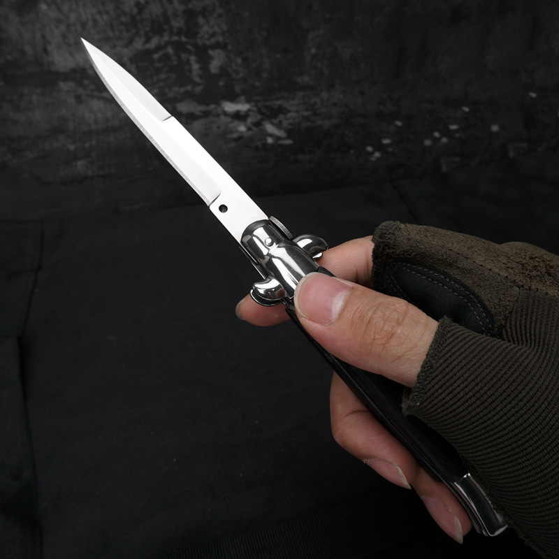12Models 9 Inch Godfather Stiletto Mafia Horizontal knife Pocket knives EDC Tools