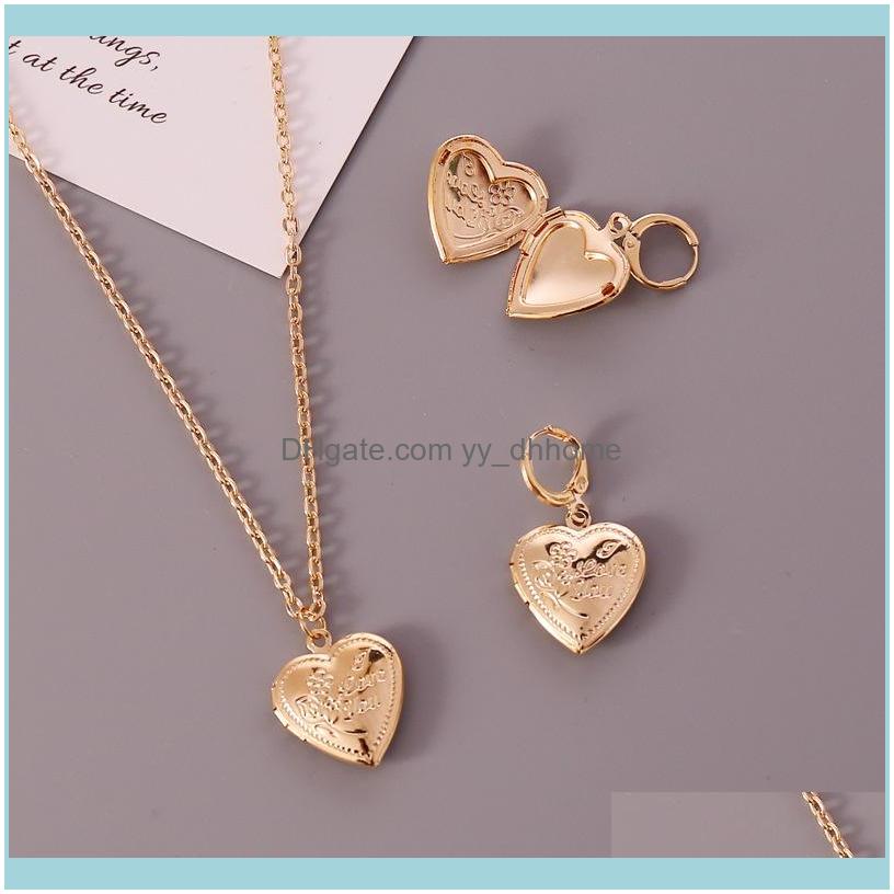 Earrings Sets Jewelryearrings & Necklace Fashion Gold Color Flower Heart Pendant For Women Lovely Phase Box Jewelry Gifts Drop Delivery 2021, As pic
Earrings Sets Jewelryearrings & Necklace Fashion Gold Color Flower Heart Pendant For Women Lovely Phase Box Jewelry Gifts Drop Delivery 2021, As pic