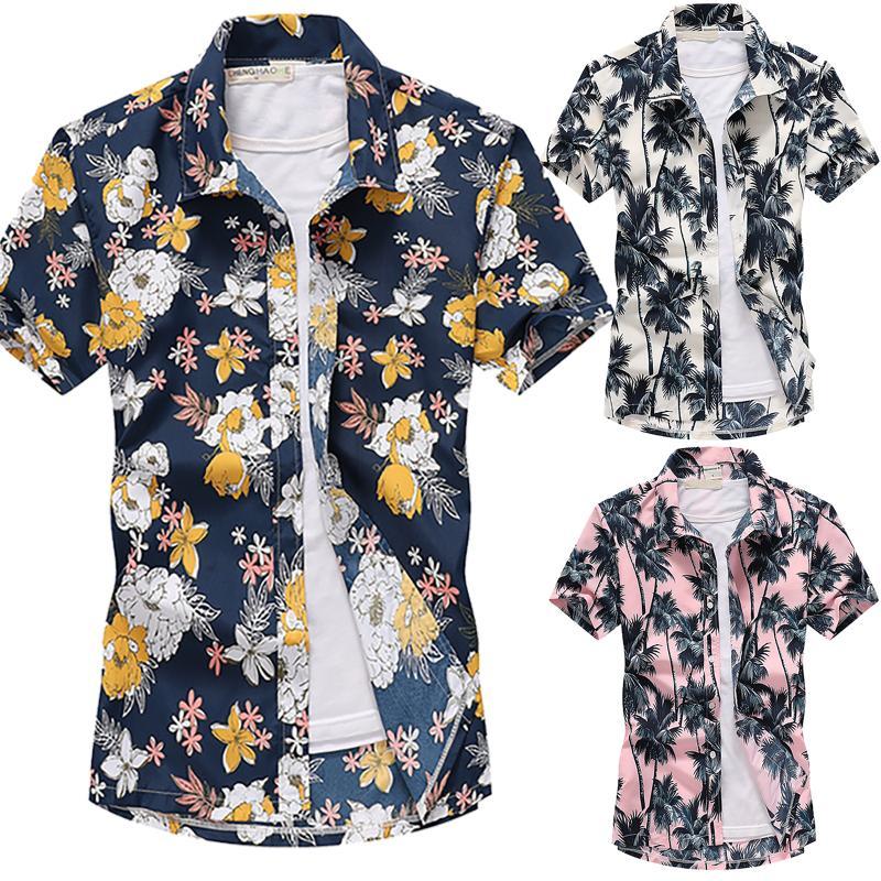 Casual Men Beach Shirt Summer Short Sleeve Turn-Down Collar Floral Bohemia Printed Plus Size Blouse Male Buttons Tops, White;black
Casual Men Beach Shirt Summer Short Sleeve Turn-Down Collar Floral Bohemia Printed Plus Size Blouse Male Buttons Tops, White;black