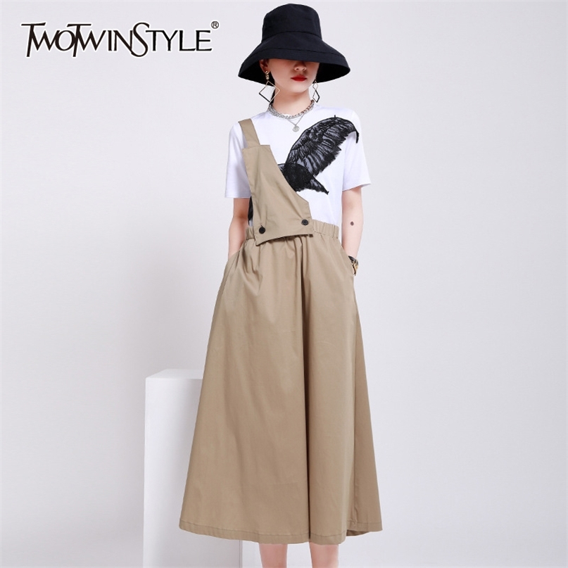 Causal Asymmteircal Dresses Female One The Shoulder Strap High Waist Loose Irregular Summer Dress Women Fashion 210520, Khaki
Causal Asymmteircal Dresses Female One The Shoulder Strap High Waist Loose Irregular Summer Dress Women Fashion 210520, Khaki