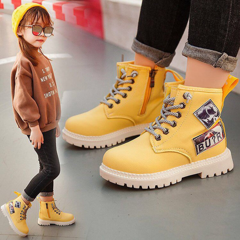 Children Boots Spring Autumn Winter Boy Girl Soft Waterproof Non-slip Warm Velvet PU Leather Kids Casual shoes Martin Boots, White plus velvet
Children Boots Spring Autumn Winter Boy Girl Soft Waterproof Non-slip Warm Velvet PU Leather Kids Casual shoes Martin Boots, White plus velvet