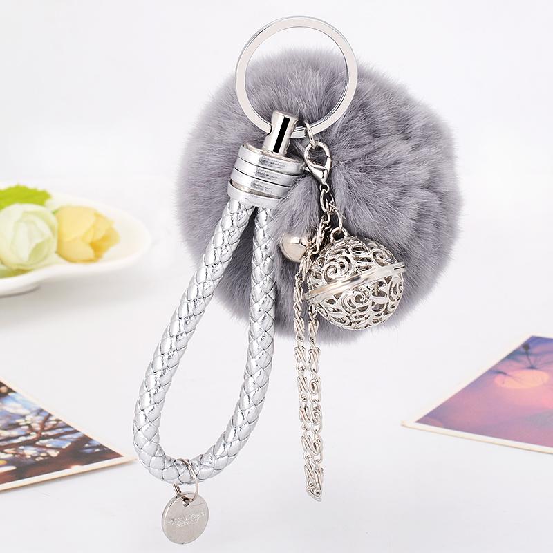 Keychains Leather Rope Bell Keychain Key Chain Fur Pom Pompon Fluffy Porte Clef Pompom De Fourrure Keyring Charms
Keychains Leather Rope Bell Keychain Key Chain Fur Pom Pompon Fluffy Porte Clef Pompom De Fourrure Keyring Charms