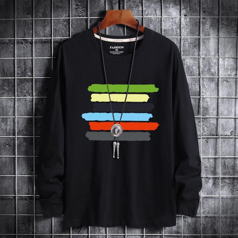 Men' T-Shirts Plus Size Long-Sleeve Print Cotton Tees O-Neck Thin Tshirts 4XL 5XL 6XL Autumn And Winter, Black
Men' T-Shirts Plus Size Long-Sleeve Print Cotton Tees O-Neck Thin Tshirts 4XL 5XL 6XL Autumn And Winter, Black