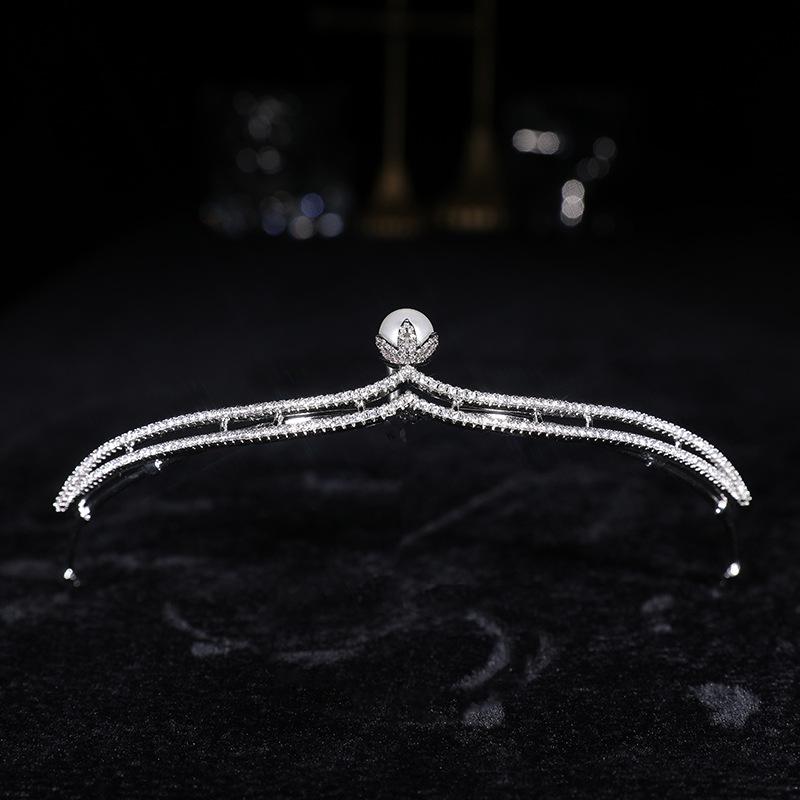 Hair Clips & Barrettes Zircon Crown Headdress Simple Imitation Pearls Wedding Tiaras Headwear Bridal Crowns Accessories HQ0079, Golden;silver
Hair Clips & Barrettes Zircon Crown Headdress Simple Imitation Pearls Wedding Tiaras Headwear Bridal Crowns Accessories HQ0079, Golden;silver