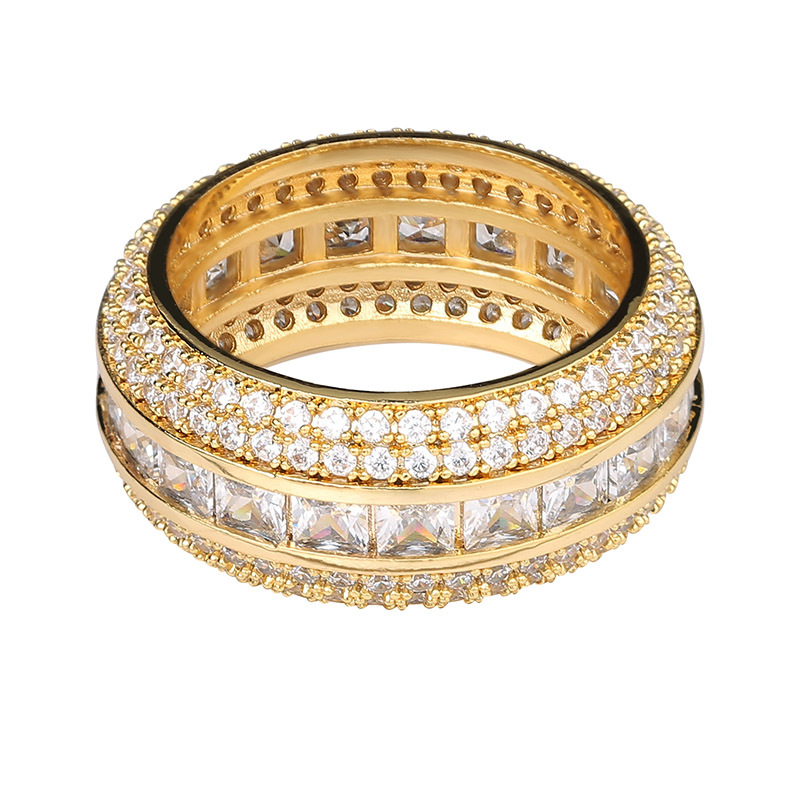 European and American Square Zircon Five-Row Drill Mens Hollow Ring Full Zircon Hip-Hop Hipster Ring Jinao Factory Direct Sales, Silver
European and American Square Zircon Five-Row Drill Mens Hollow Ring Full Zircon Hip-Hop Hipster Ring Jinao Factory Direct Sales, Silver