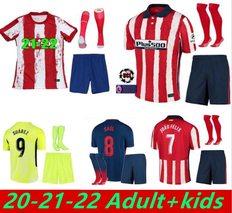 JOAO FELIX Atletico SUAREZ Madrid Soccer Jerseys 2021 2022 SAUL Camisetas 20 21 22 LLORENTE CORREA Football Shirt Men Kids Kit set uniform, Black;yellow
JOAO FELIX Atletico SUAREZ Madrid Soccer Jerseys 2021 2022 SAUL Camisetas 20 21 22 LLORENTE CORREA Football Shirt Men Kids Kit set uniform, Black;yellow