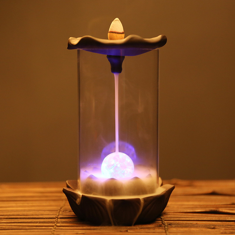Luminous Incense Burner Refluxing Censer Fragrance Lamps Bright Ball Backflow Censers Holder Ceramic Decorative Buddha Teahouse Aroma Home Decor
Luminous Incense Burner Refluxing Censer Fragrance Lamps Bright Ball Backflow Censers Holder Ceramic Decorative Buddha Teahouse Aroma Home Decor