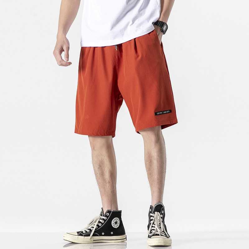 BOLUBAO Solid Color Shorts Men Casual Summer Breathable Sports Drawstring Fifth Pants s Short 210518