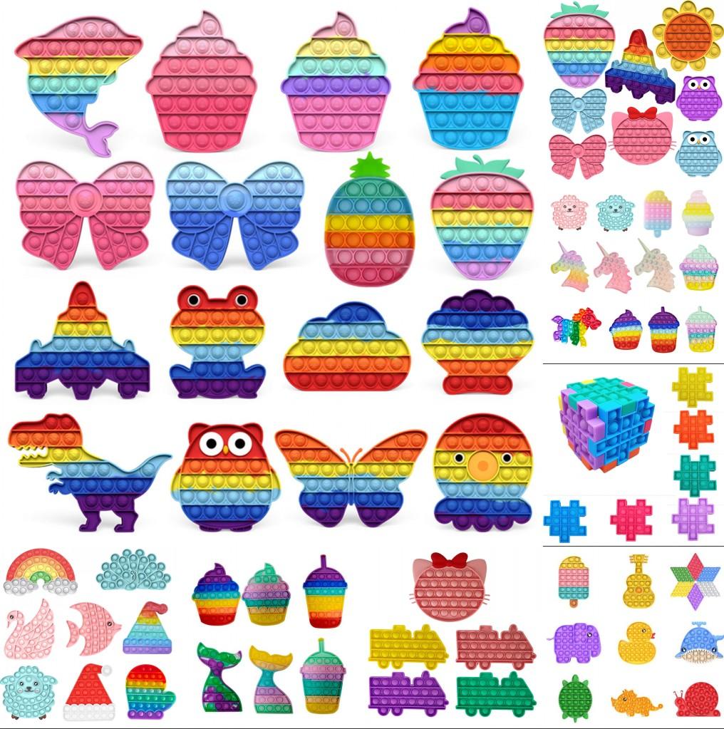 US stock 24H ship It Fidget Toys Sensory Push Bubble Board Game Toy Anxiety Stress Reliever Kids Adults Autism Special Needs Sale