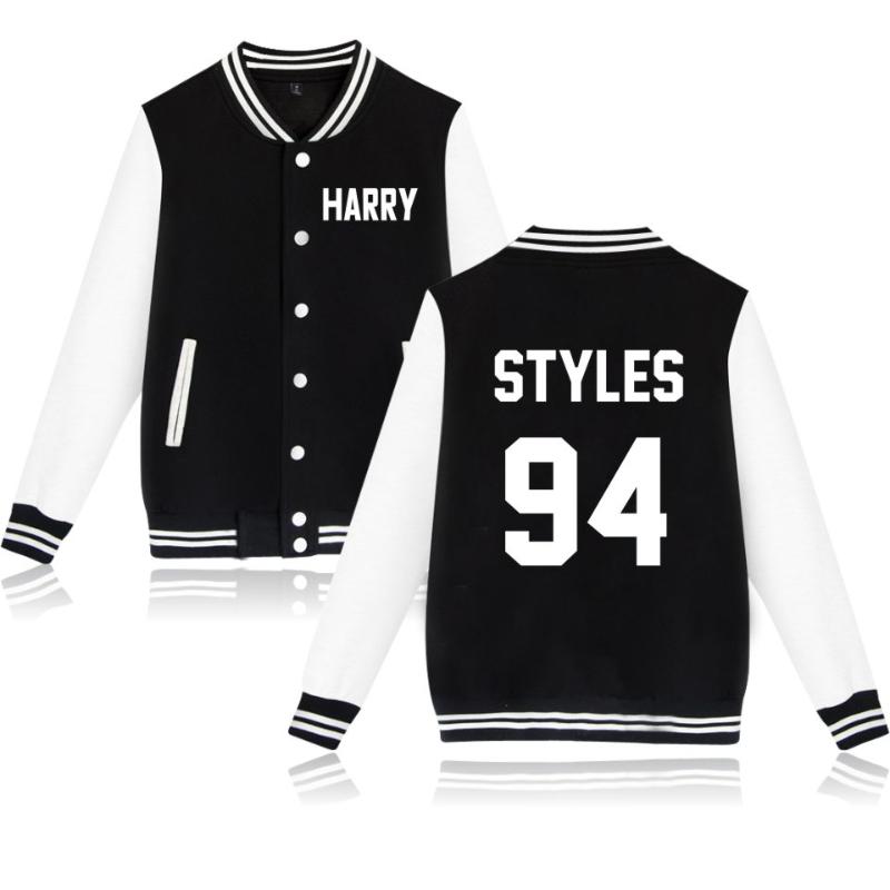 Women's Jackets One Direction Harry Styles Baseball Jacket Women/Men Sweatshirt Casual Print Hoodies Tracksuit Autumn Winter Fleece Coat, Gray and navy blue 
Women's Jackets One Direction Harry Styles Baseball Jacket Women/Men Sweatshirt Casual Print Hoodies Tracksuit Autumn Winter Fleece Coat, Gray and navy blue
