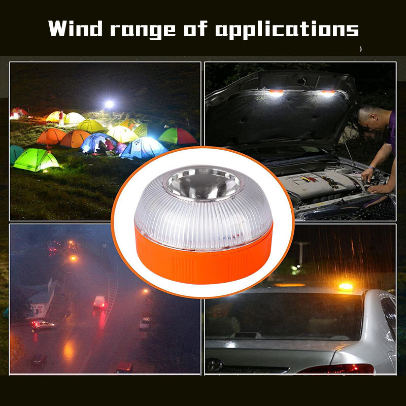 Car Emergency Light V16 Magnetic Base Signalling With Flashlight Road Magnetic Beacon Help Traffic Flashing Warning Lamp New