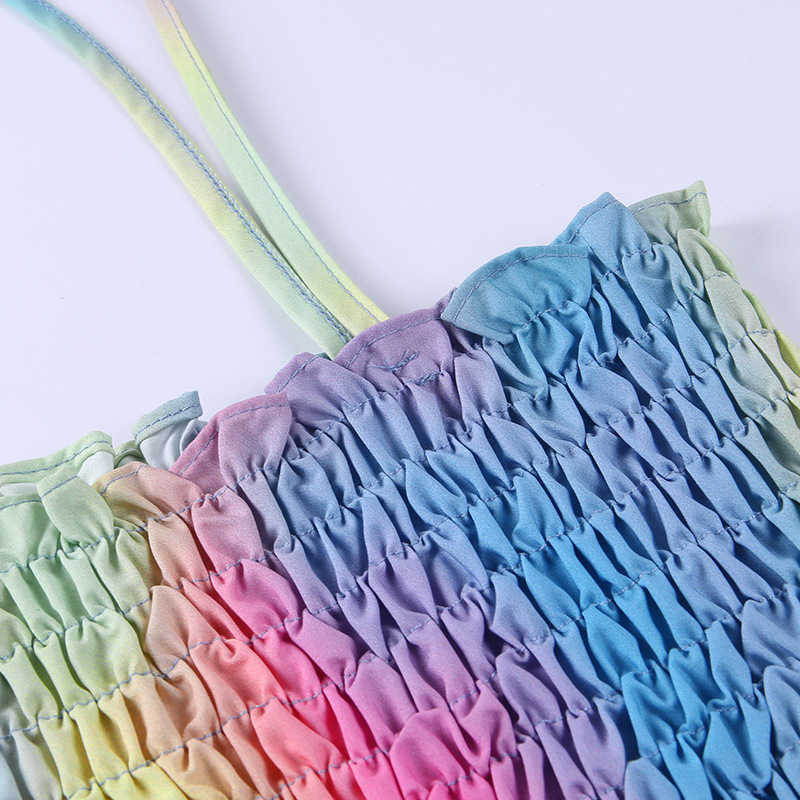 Summer Tops For Women Shoulder Sexy Brat Shirt Sales Corset Crop Top Clothes Camisole Halter Fashion Short Neck Femme 210625