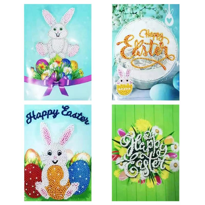 4pcs 5D DIY Partial Drill Diamond Painting Easter Wish Greeting Cards Mosaic Kit Mini Wenskaarten Boodschap
4pcs 5D DIY Partial Drill Diamond Painting Easter Wish Greeting Cards Mosaic Kit Mini Wenskaarten Boodschap
