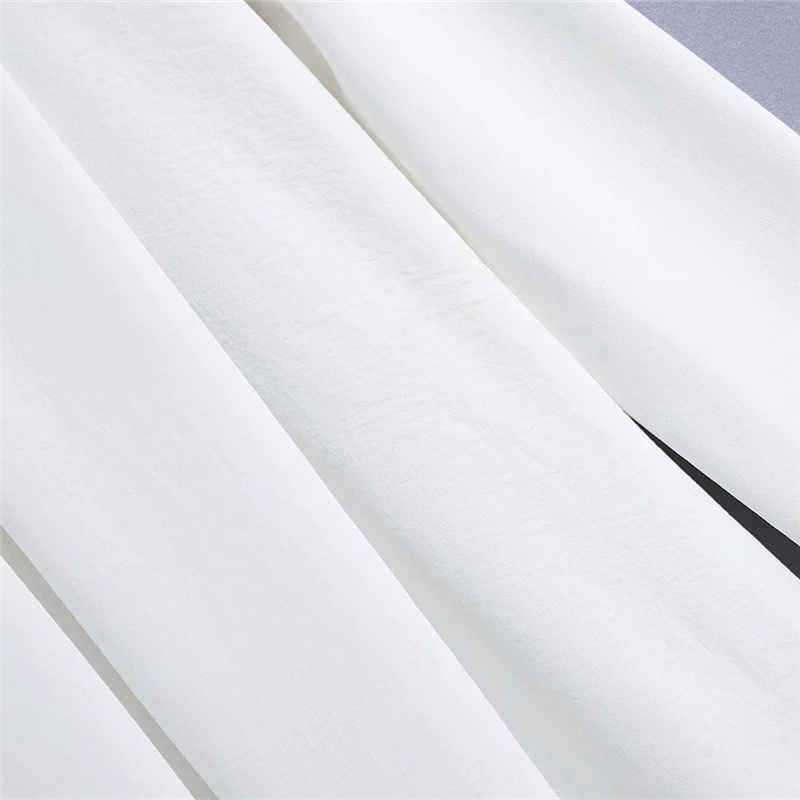 Casual Woman White Loose Cotton Short Dress Spring Fashion Ladies Peter Pan Collar Dresses Girls Sweet Soft 210515