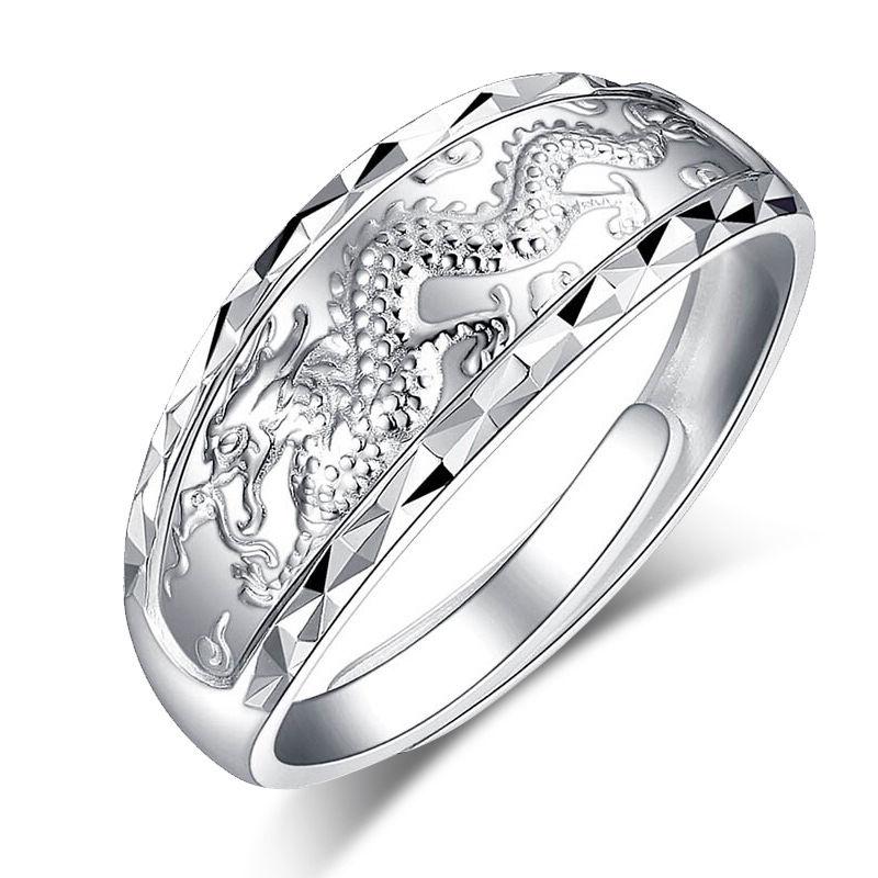 Cluster Rings Designer Original Silver Inlaid Opening Adjustable Ring Men And Women Dragon Phoenix Classic Trend Jewelry
Cluster Rings Designer Original Silver Inlaid Opening Adjustable Ring Men And Women Dragon Phoenix Classic Trend Jewelry