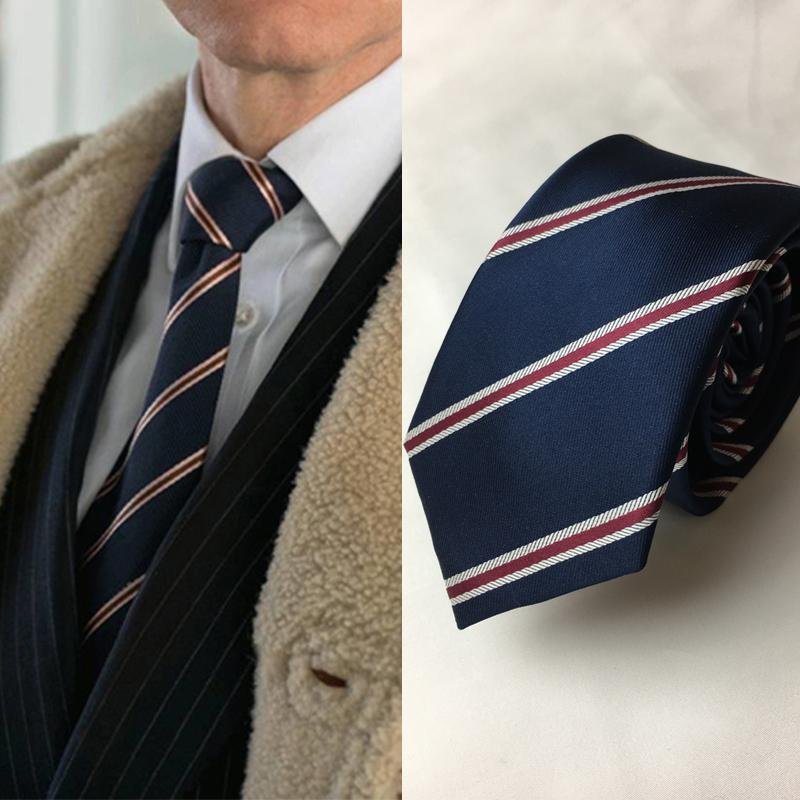 Neck Ties Kingsman Tie The Golden Circle Business Formal Suit Pink Strips In Navy
Neck Ties Kingsman Tie The Golden Circle Business Formal Suit Pink Strips In Navy