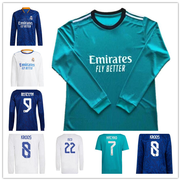 Long Sleeve Full 2021 2022 Real madrid soccer jerseys home away 3rd fourth camiseta Adult mens 21 22 BENZEMA football shirts HAZARD ALABA IS, Black;yellow
Long Sleeve Full 2021 2022 Real madrid soccer jerseys home away 3rd fourth camiseta Adult mens 21 22 BENZEMA football shirts HAZARD ALABA IS, Black;yellow