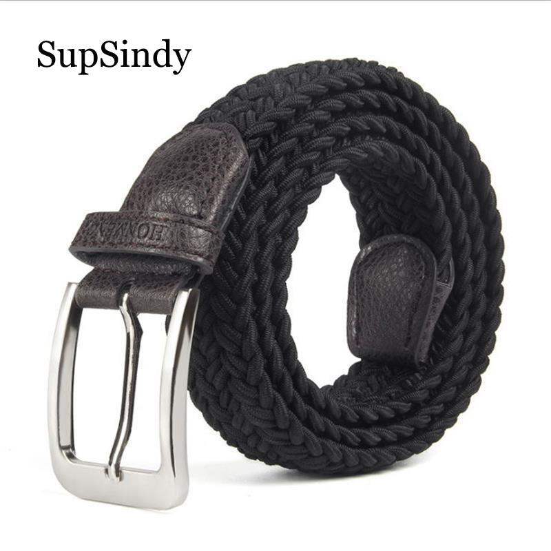 SupSindy Fashion Men Women's Canvas Belt Metal Pin Buckle Woven Stretch Luxury Belts For Jeans Elastic, Black
SupSindy Fashion Men Women's Canvas Belt Metal Pin Buckle Woven Stretch Luxury Belts For Jeans Elastic, Black