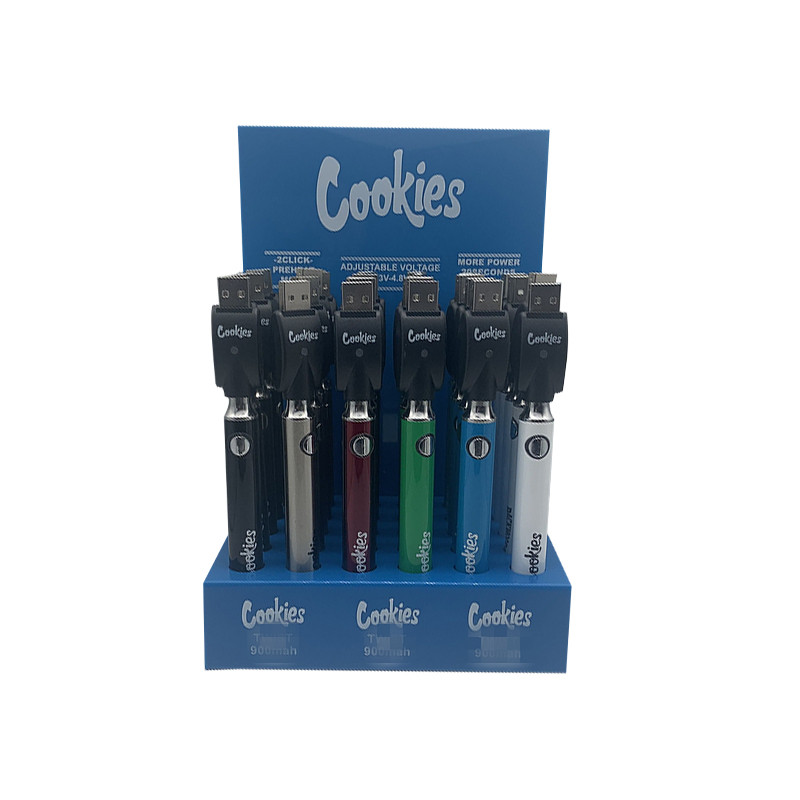 Cookies Backwoods LAW Preheat VV Battery 900mAh Bottom Voltage Adjustable Usb Charger Vape Pen 30 pcs with Display Box
Cookies Backwoods LAW Preheat VV Battery 900mAh Bottom Voltage Adjustable Usb Charger Vape Pen 30 pcs with Display Box