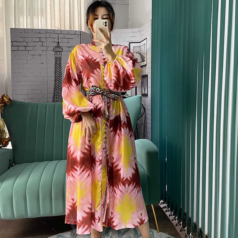 DEAT Women Dress Round Neck Short Sleeve Arrivals Lady Sexy Fashion Spring Summer 11D1906 210709