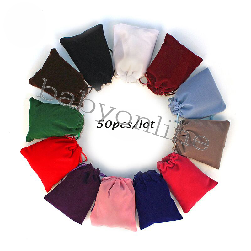 50Pcs/lot 5x7cm 7x9cm 8x10cm 9x12cm Coloful Velvet bag Jewelry Packing Velvet Drawstring Pouches Gift Bags Can customized
50Pcs/lot 5x7cm 7x9cm 8x10cm 9x12cm Coloful Velvet bag Jewelry Packing Velvet Drawstring Pouches Gift Bags Can customized