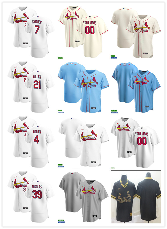 Men Women Youth St. Louis Cardinals 7 Andrew Knizner 39 Miles Mikolas 21 Miller 4 Yadier Molina Custom Baseball Jersey Blank red, Blue;black
Men Women Youth St. Louis Cardinals 7 Andrew Knizner 39 Miles Mikolas 21 Miller 4 Yadier Molina Custom Baseball Jersey Blank red, Blue;black