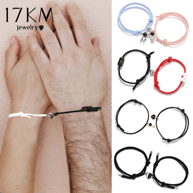 Charm Bracelets 2pcs Cute Butterfly Heart Couple For Lover Men Women Magnetic Bracelet Rope Jewelry, Golden;silver
Charm Bracelets 2pcs Cute Butterfly Heart Couple For Lover Men Women Magnetic Bracelet Rope Jewelry, Golden;silver