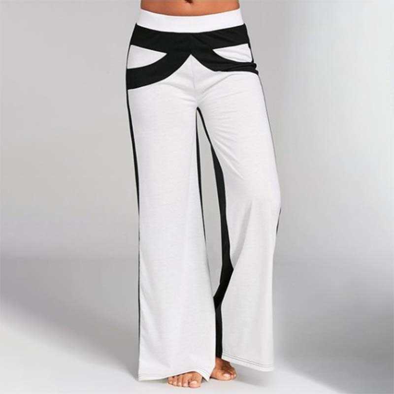 Summer Women's Home Trousers Mid Waist Patchwork Color Loose Casual Office Lady Streetwear Long Wide Leg Pants Plus Size 210608, White
Summer Women's Home Trousers Mid Waist Patchwork Color Loose Casual Office Lady Streetwear Long Wide Leg Pants Plus Size 210608, White