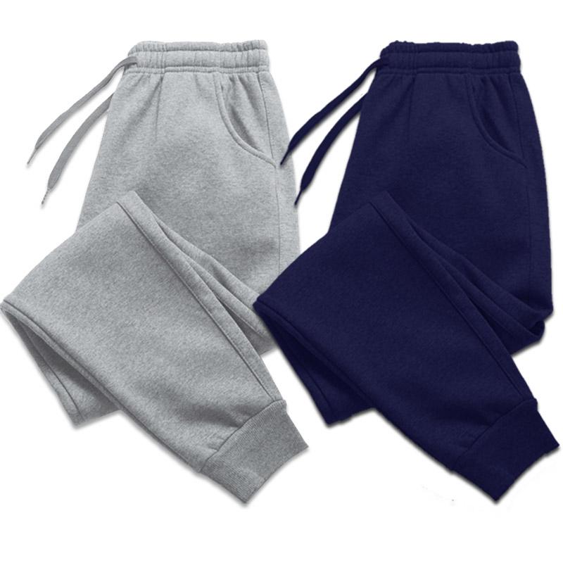 Men's Pants Sexy High Waist Loose Fleece Sweatpants Trousers With Pocket 2021 Fall Winter Black White Baggy Joggers Women S