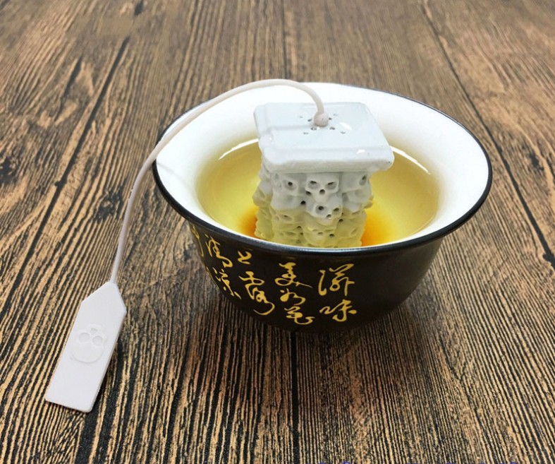 Skull Tower Silicone Infuser Loose Leaf Cute Strainer FDA LFGB Standard Creative Bag Filter Kitchen Utensils7103325