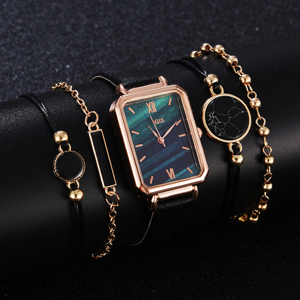 5pcs Set Fashion Watch For Women Square Leather Ladies Bracelet Watches Quartz Wrist Watch Female Black Clock Reloj Dropshipping, Brown
5pcs Set Fashion Watch For Women Square Leather Ladies Bracelet Watches Quartz Wrist Watch Female Black Clock Reloj Dropshipping, Brown