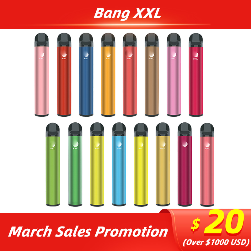 BANG XXL Disposable Vapes Pen Device cigarette 800mAh Batterys Pods 2000 Puffs PUFF BAR 6% 5% XXtra Kit XL xtra
BANG XXL Disposable Vapes Pen Device cigarette 800mAh Batterys Pods 2000 Puffs PUFF BAR 6% 5% XXtra Kit XL xtra