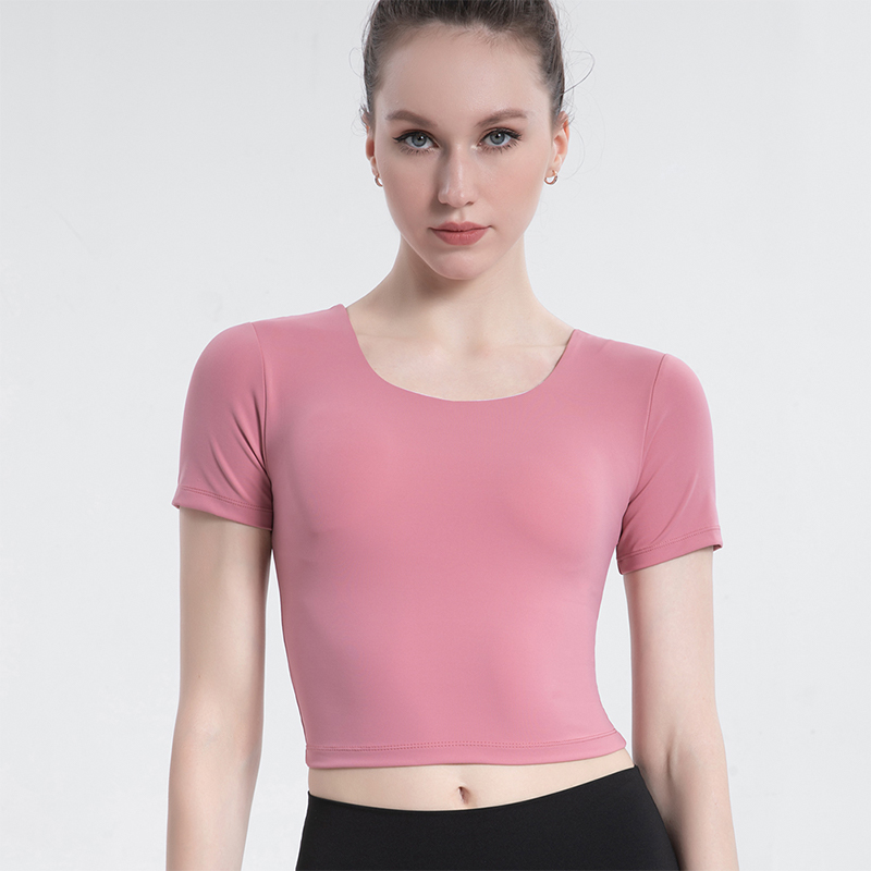 Yoga clothes sports short sleeve shaping T-shirt women with cup fitness spring, summer, autumn and winter light sexy running tights, White;red
Yoga clothes sports short sleeve shaping T-shirt women with cup fitness spring, summer, autumn and winter light sexy running tights, White;red