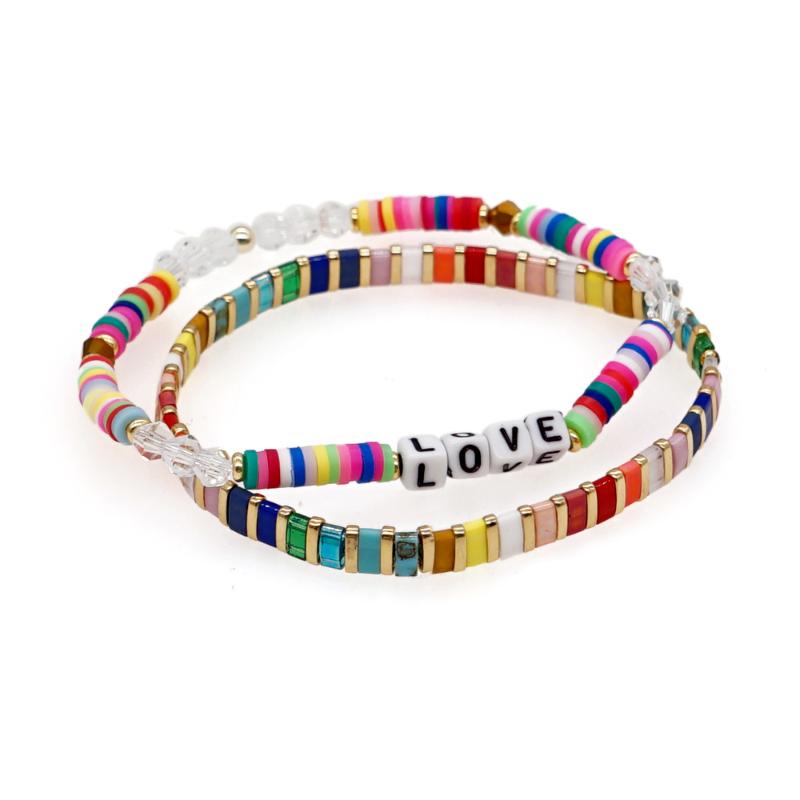 Charm Bracelets Go2BoHo Fashion Rainbow Bracelet Jewelry Crystal Polymer Clay Miyuki Tila Beaded Love Letter Set For Women Jewellery, Golden;silver
Charm Bracelets Go2BoHo Fashion Rainbow Bracelet Jewelry Crystal Polymer Clay Miyuki Tila Beaded Love Letter Set For Women Jewellery, Golden;silver