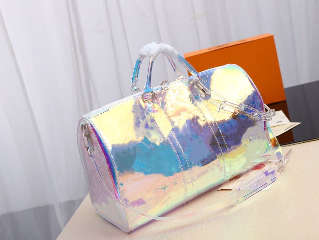 Men Rainbow Laser Flash PVC Designer Backpack Transparent Duffle Bag Brilliant Colour Backpacks Luggage Travel Bag Crossbody Shoulder Bags
Men Rainbow Laser Flash PVC Designer Backpack Transparent Duffle Bag Brilliant Colour Backpacks Luggage Travel Bag Crossbody Shoulder Bags