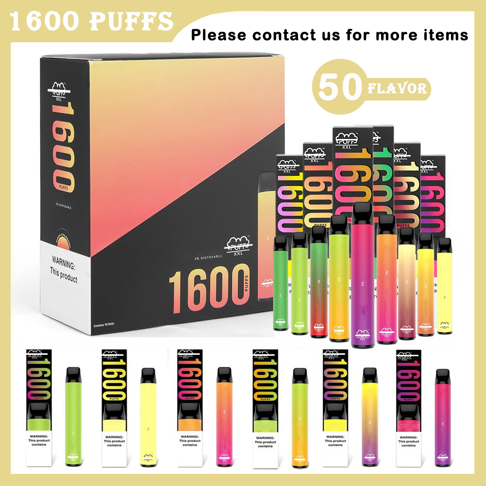 Disposable Vape 1600 PUFFs 50 flavor cigarettes Pen Kits 1000mAh Battery 6.5ml Capacity Portable Vaporizer Pre-Filled Bars Vapors
Disposable Vape 1600 PUFFs 50 flavor cigarettes Pen Kits 1000mAh Battery 6.5ml Capacity Portable Vaporizer Pre-Filled Bars Vapors