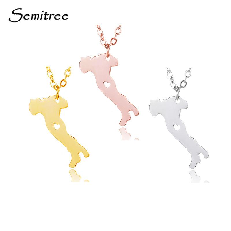 Pendant Necklaces Semitree Love National Italy Map Stainless Steel Necklace Men Women Italian Choker Party Fashion Jewelry Gifts
Pendant Necklaces Semitree Love National Italy Map Stainless Steel Necklace Men Women Italian Choker Party Fashion Jewelry Gifts