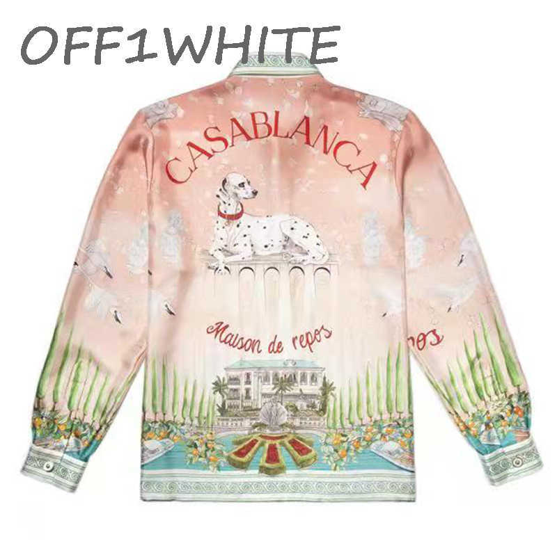 High Version Casablanca 21ss Spotted Dog Pink Silk Unisex Long Sleeve Shirt Couple Shirt
High Version Casablanca 21ss Spotted Dog Pink Silk Unisex Long Sleeve Shirt Couple Shirt