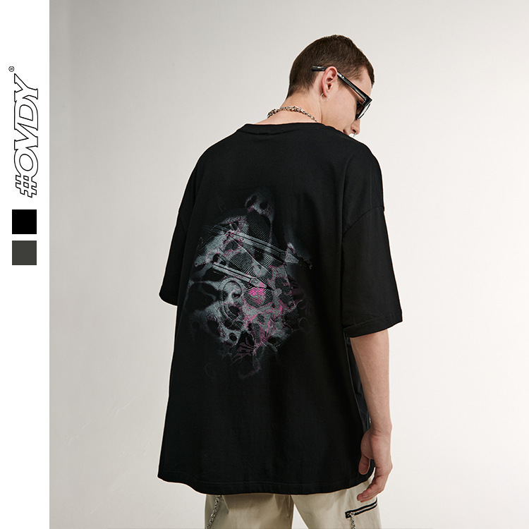 wxwovdy men's new spring and summer street fashion brand dark black pencil abstract printing casual loose short sve t-shirt, White;black
wxwovdy men's new spring and summer street fashion brand dark black pencil abstract printing casual loose short sve t-shirt, White;black