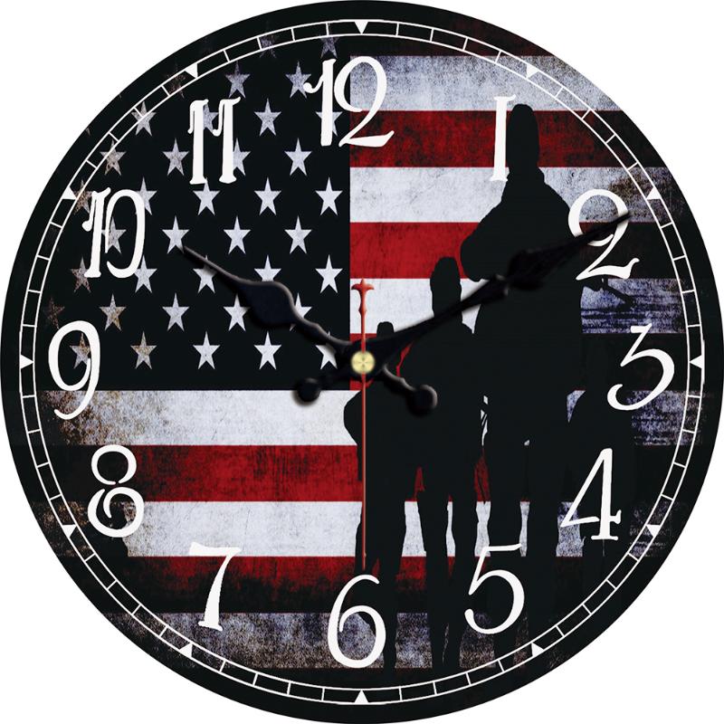 American Flag Rustic Country Tuscan Style Round Wall Clock Route 66 Wooden Farmhouse Vintage Decor Clocks
American Flag Rustic Country Tuscan Style Round Wall Clock Route 66 Wooden Farmhouse Vintage Decor Clocks