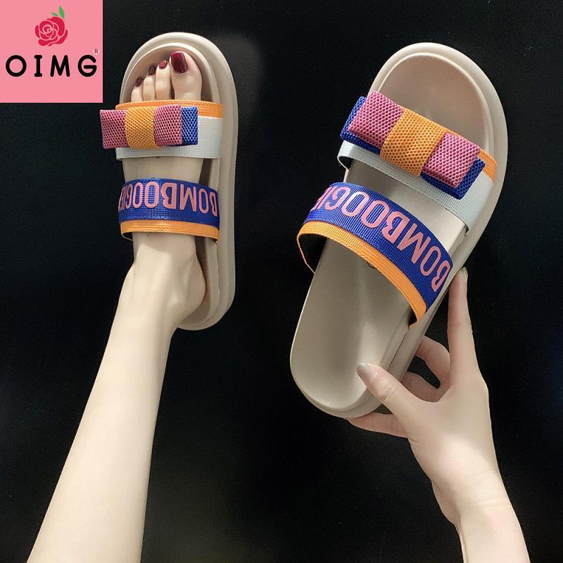 Chaussure Femme Mesh Summer Slippers For Women Mixed Colors Sandals Woman Platform House Flat Heels, Black
Chaussure Femme Mesh Summer Slippers For Women Mixed Colors Sandals Woman Platform House Flat Heels, Black